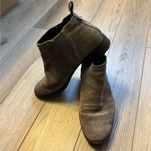 UGG Gray Suede Ankle Boots